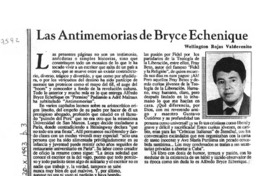 Las antimemorias de Bryce Echenique  [artículo] Wellington Rojas Valdebenito.