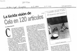 La lúcida visión de Cela en 120 artículos  [artículo] Alfredo Barría M.