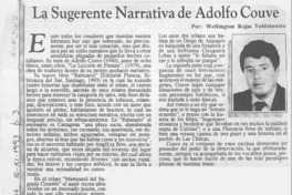 La sugerente narrativa de Adolfo Couve  [artículo] Wellington Rojas Valdebenito.