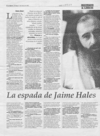 La espada de Jaime Hales  [artículo] Faride Zerán.
