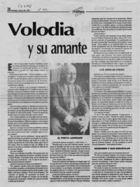 Volodia y su amante  [artículo] Agustín López.