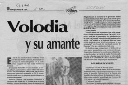 Volodia y su amante  [artículo] Agustín López.