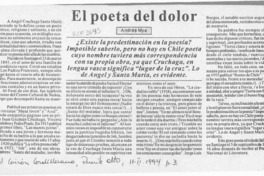 El poeta del dolor  [artículo] Andrés Mya.