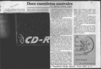 Doce cuentistas australes  [artículo] Marino Muñoz Lagos.