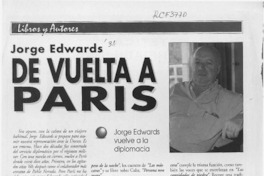 De vuelta a París  [artículo] Mariano Aguirre.