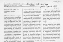 Lágrima y rocío  [artículo] Eugenio García Díaz.