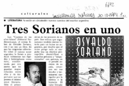 Tres Sorianos en uno  [artículo] J. G. H.