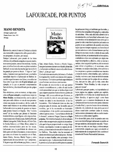 Arenas, el vengativo  [artículo] Jorge Marchant Lazcano.