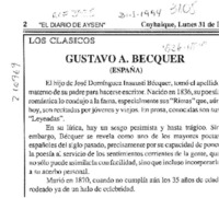Gustavo A. Bécquer  [artículo].