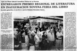Entregaron premio regional de literatura en inauguración Novena Feria del Libro