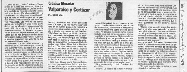 Valparaíso y Cortázar  [artículo] Sara Vial.
