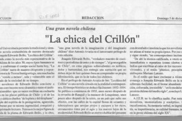 "La Chica del Crillón"  [artículo].