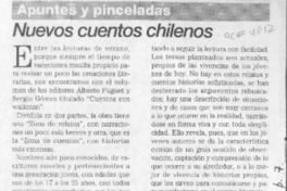 Nuevos cuentos chilenos  [artículo] Justus.