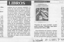 Libros  [artículo] Eduardo Guerrero del Río.
