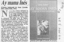 Ay mama Inés  [artículo] H. R. Cortés.