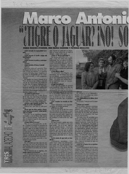 Marco Antonio de la Parra "Tigre o jaguar? No! Somos un país de quiltros"  [artículo] María Eugenia Oyarzún.