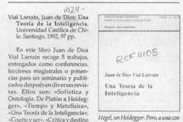 Una teoría de la inteligencia  [artículo] Arturo Gaete.