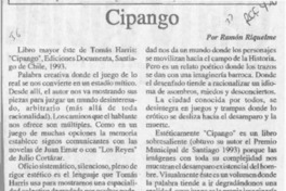 Cipango  [artículo] Ramón Riquelme.