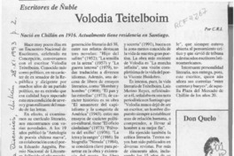 Volodia Teitelboim,  [artículo] C. R. I.