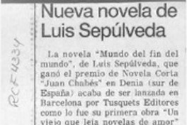 Nueva novela de Luis Sepúlveda  [artículo].