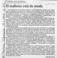 El realismo está de moda  [artículo] Marcelo Novoa.