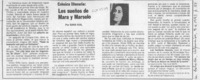 Los sueños de Mara y Marsolo  [artículo] Sara Vial.