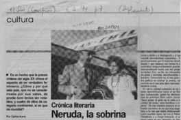 Neruda, la sobrina y la poesía chilena  [artículo] Carlos Iturra.