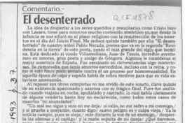 El desenterrado  [artículo] Carlos León Pezoa.