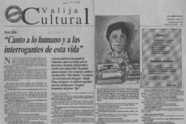 "Canto a lo humano y a las interrogantes de esta vida"  [artículo] Eugenio Rodríguez.