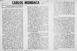 Carlos Mondaca  [artículo] Darío de la Fuente D.