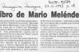 Libro de Mario Meléndez  [artículo].