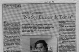 "No soy escritor de temas"  [artículo] María Teresa Cárdenas.
