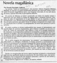 Novela magallánica  [artículo] Horacio Hernández Anderson.