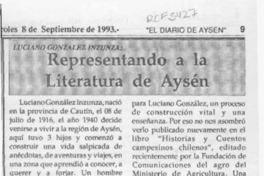 Representando a la literatura de Aysén  [artículo] Mario Miranda Soussi.