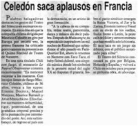 Celedón saca aplausos en Francia