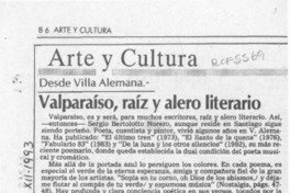 Valparaíso, raíz y alero literario  [artículo] Pedro Mardones Barrientos.