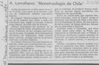 A. Larrahona, "Monstruología de Chile"