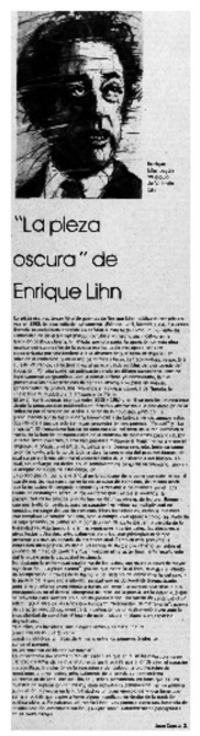 "La pieza oscura" de Enrique Lihn
