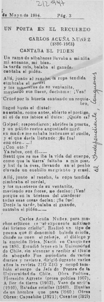 Un poeta en el recuerdo  [artículo] Edison Marcel Salgado Galaz.