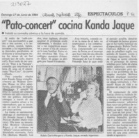 "Pato-concert" cocina Kanda Jaque