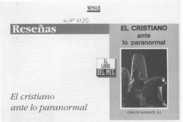 El cristiano ante lo paranormal  [artículo] Gac.