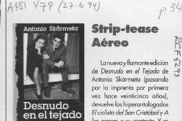 Strip-tease aéreo  [artículo] Rafael Gumucio Araya.