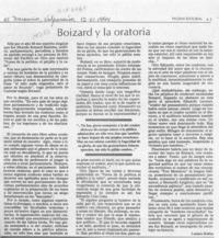 Boizard y la oratoria  [artículo] Lautaro Robles.