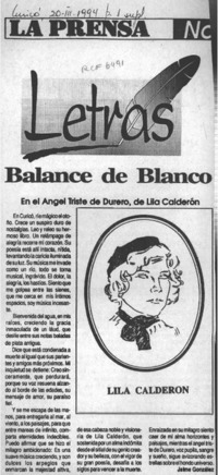 Balance de blanco en el ángel triste de Durero  [artículo] Jaime González.