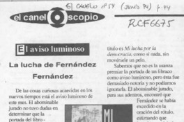 La Lucha de Fernández Fernández  [artículo].