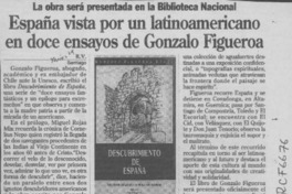 España vista por un latinoamericano en doce ensayos de Gonzalo Figueroa  [artículo] R. V.