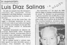 Luis Díaz Salinas  [artículo].