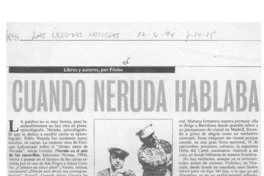 Cuando Neruda hablaba de su hija  [artículo] Filebo.