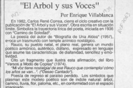 "El árbol y sus voces"  [artículo] Enrique Villablanca.
