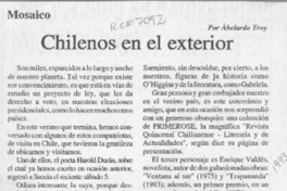 Chilenos en el exterior  [artículo] Abelardo Troy.